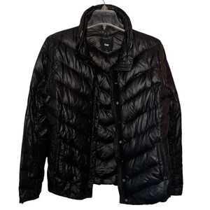 GAP Down Puffer Coat Women’s Black Lightweight Size Medium